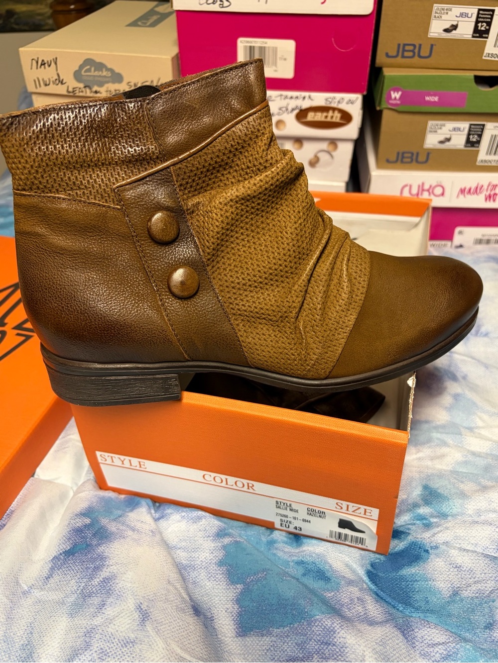 Women's Brown Ankle Bootie - Classic Casual Style